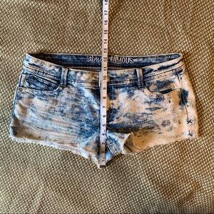Almost Famous Acid Wash Bleach Jean Short